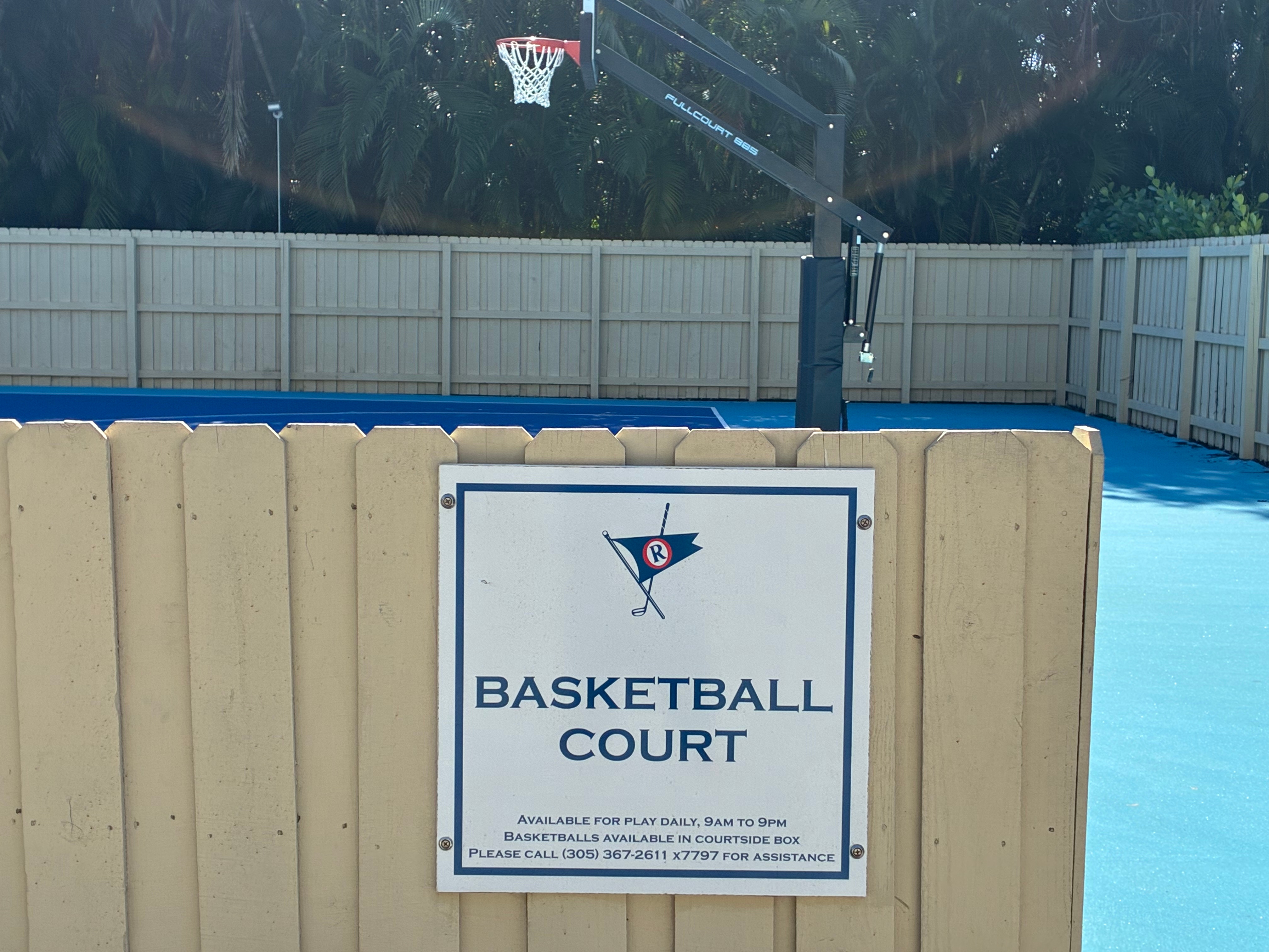 Basketball courts at Ocean Reef Club